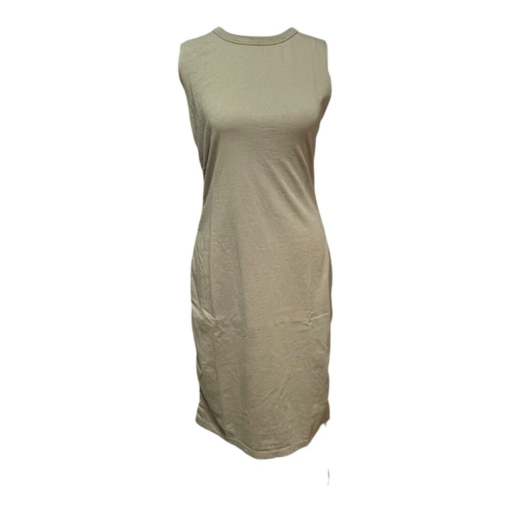 Cotton Citizen Olive Green Knee-Length Tee Dress L - New w/o Tags